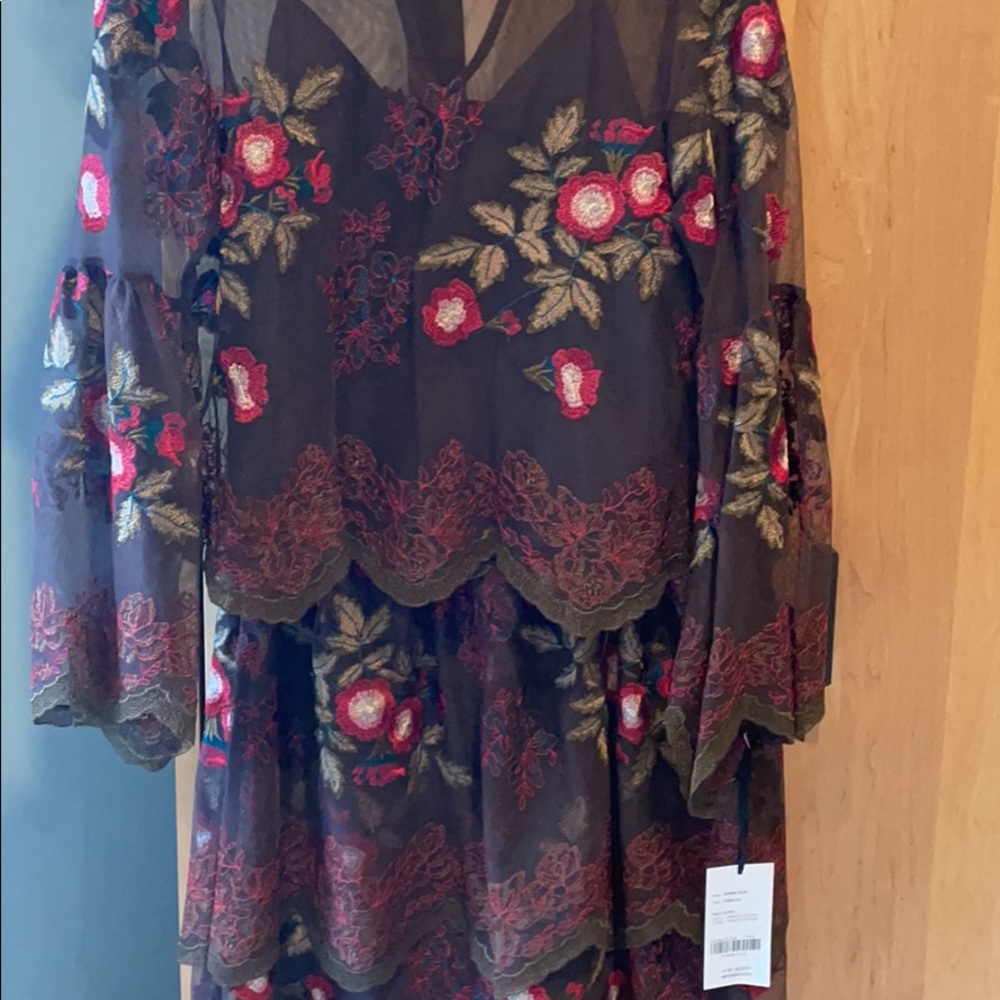 Tobacco festive 3 pc party dress perfect for holidays, size 0